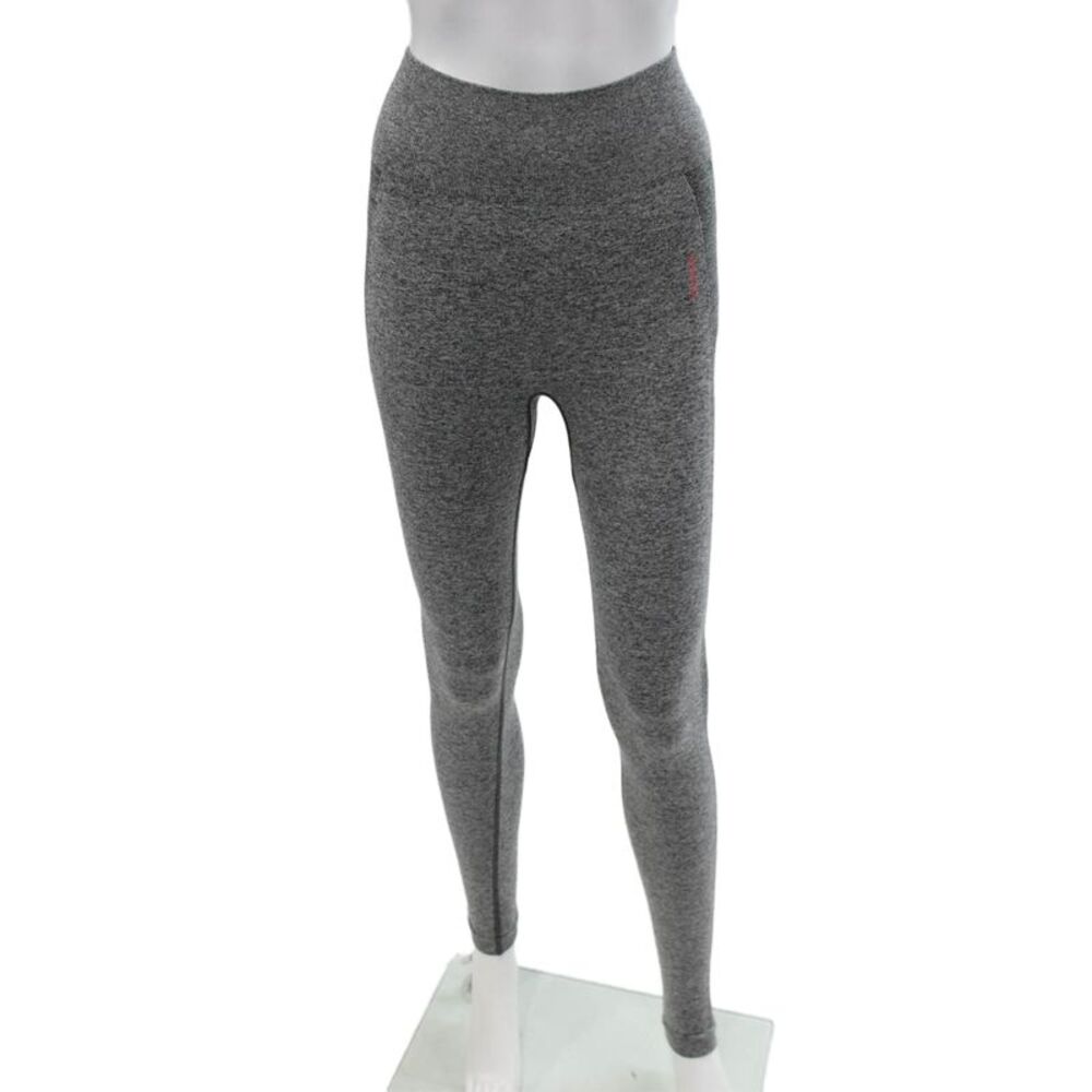 GYMSHARK Womens Compression Leggings Gray Nylon Sports Size S